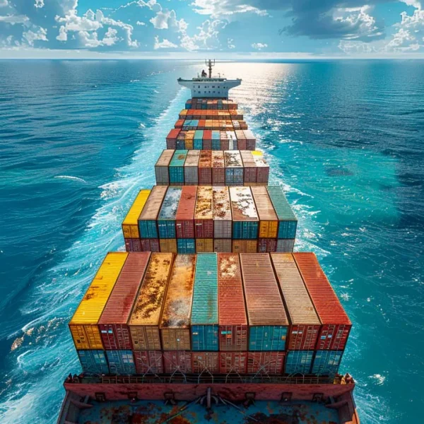 Heavy-duty freight truck parked at distribution facility during sunset representing professional freight transport services and long-haul logistics operations