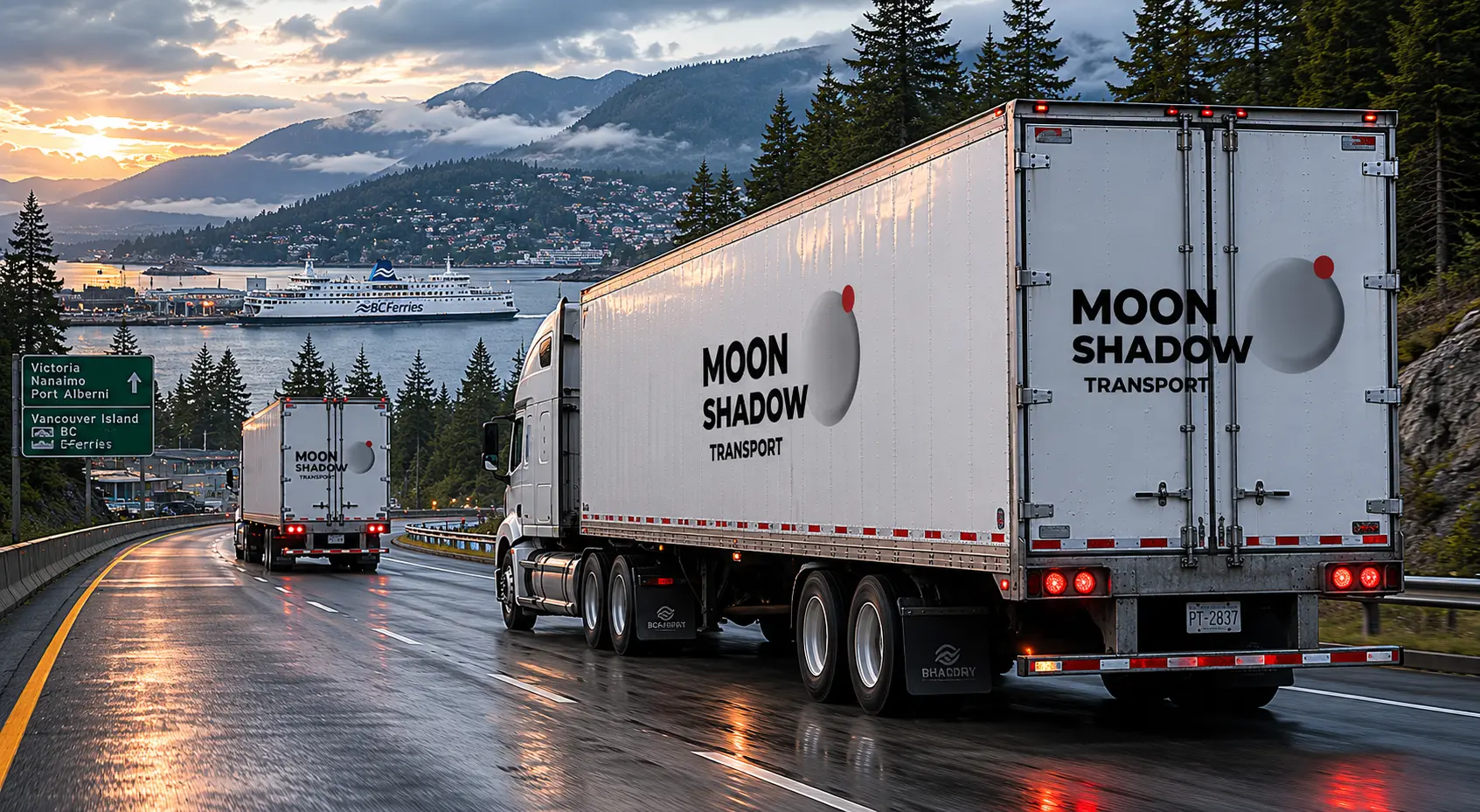 Trucking companies in Victoria BC transporting freight through BC Ferries routes
