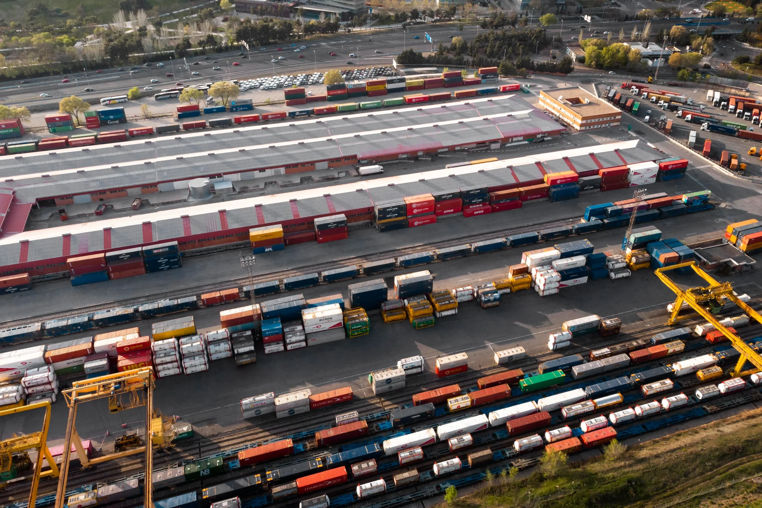 Driver perspective inside vehicle on regional freight transport Canada roadway
