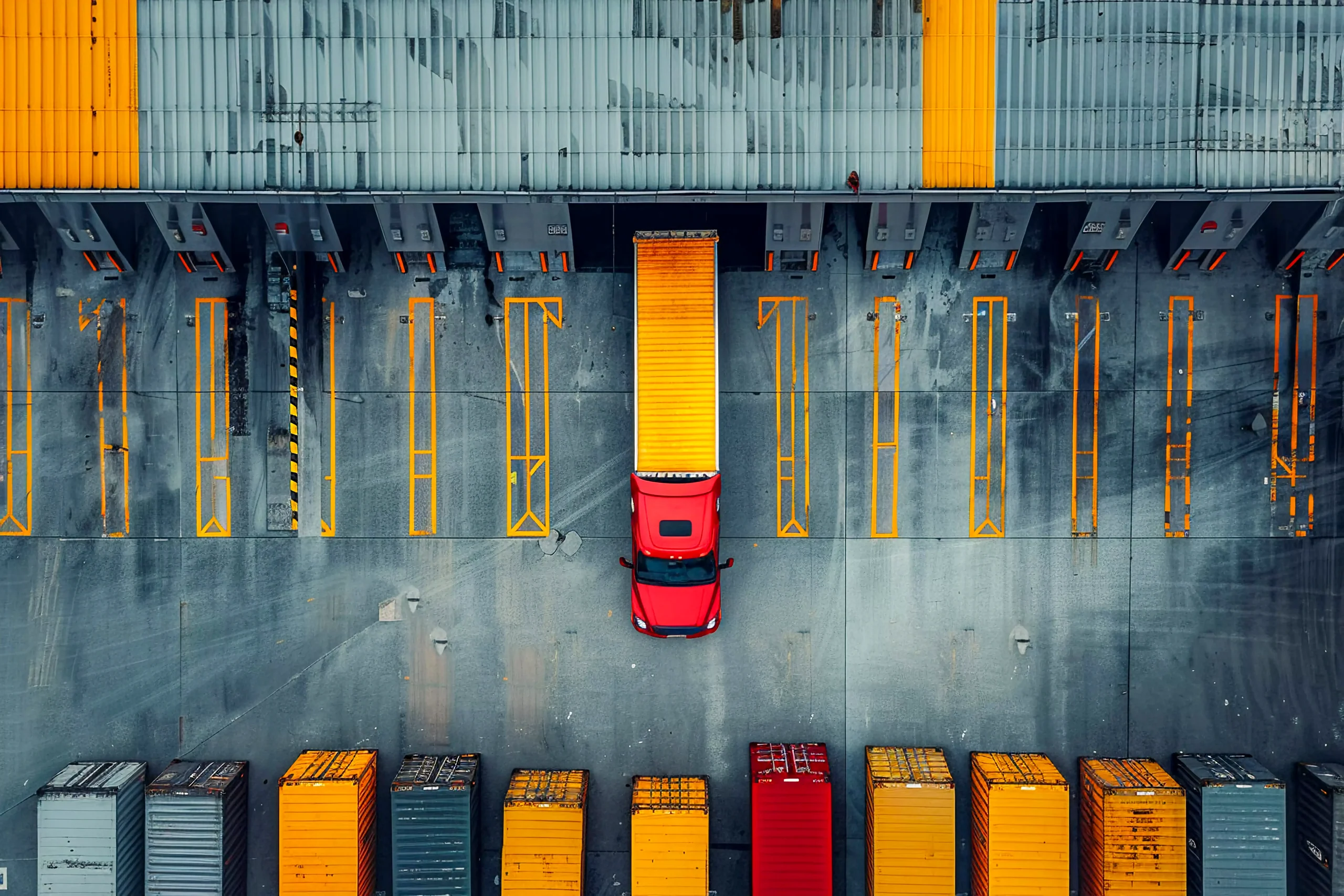 Truckload freight transportation train route through Canadian mountain landscape