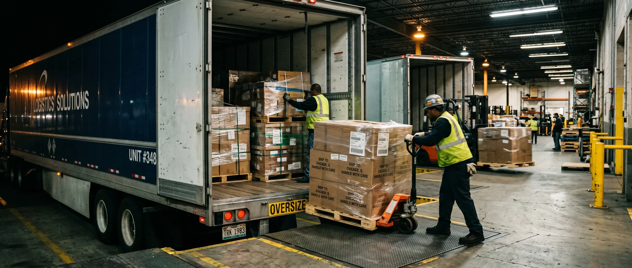 LTL carriers Canada warehouse freight loading and pallet transportation operations