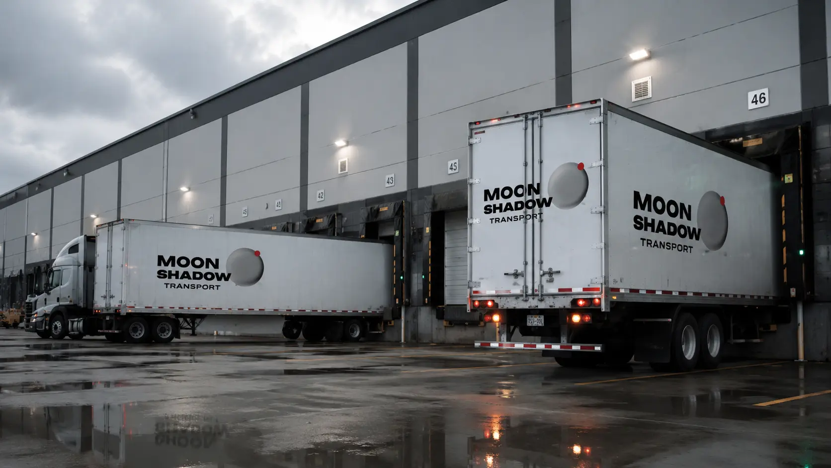 Cross-Border Shipping logistics and freight transportation operations at distribution centers