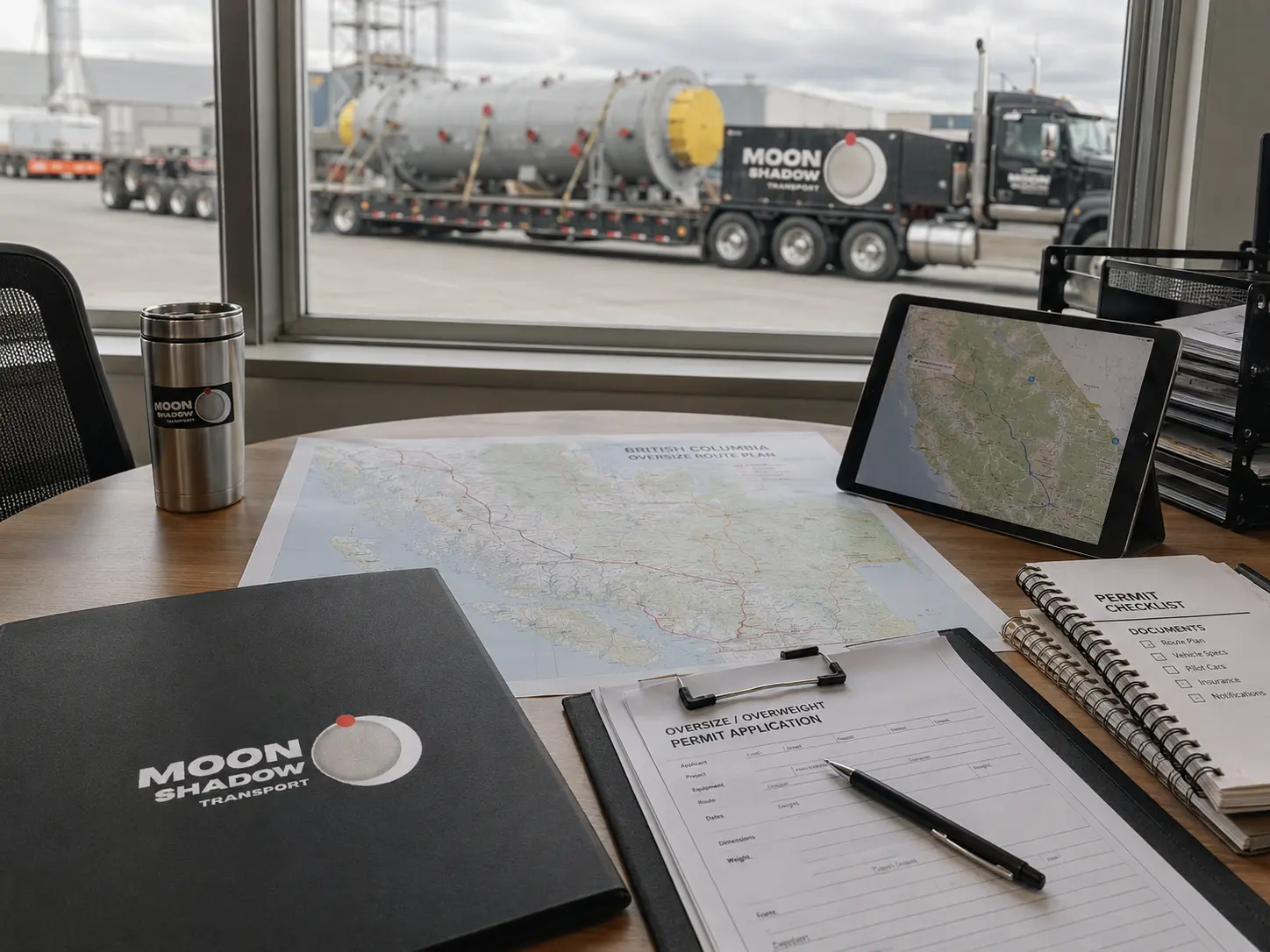 Heavy Haul Trucking BC & Canada route planning and permit management for oversized freight transportation projects